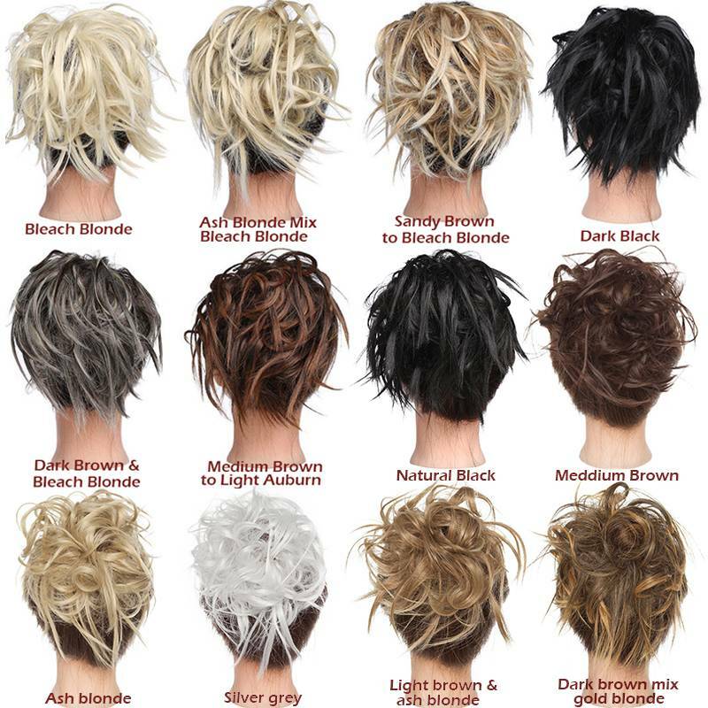Extra Large Messy Bun Hair Extensions Scrunchie Wrap on Ponytail Updo Hair Piece