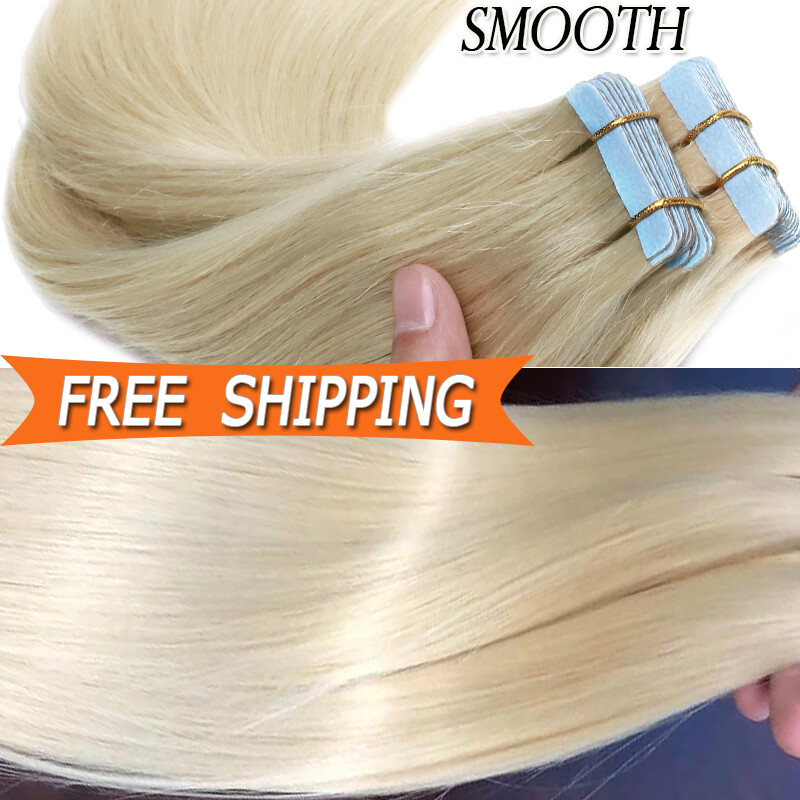 80PCS 200G Thick Tape In Real Remy 100% Human Hair Extension Full Head Skin Weft