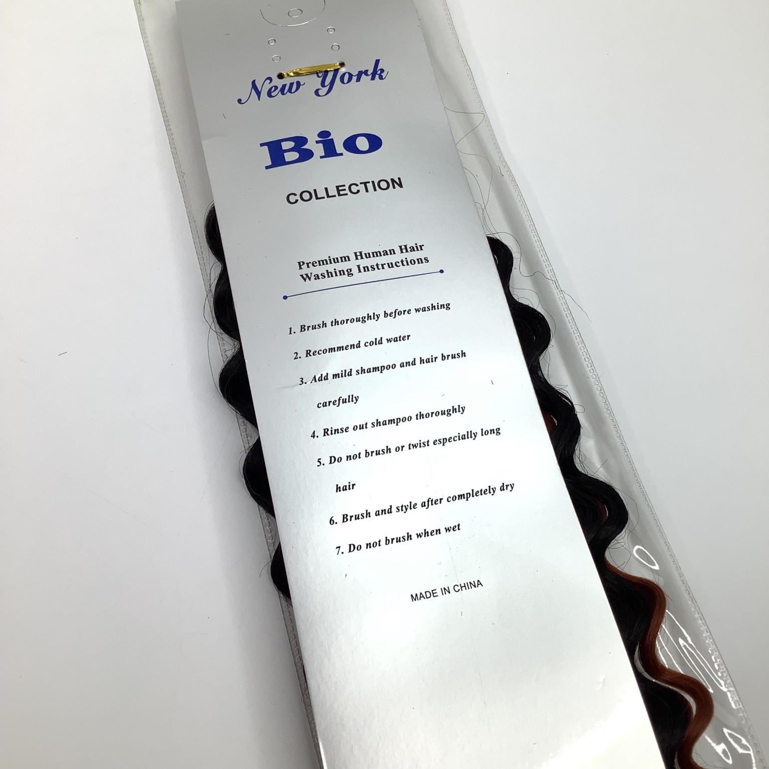 New York Bio H/H Deep Bulk Human Hair Extension 14″ F1B/350 Premium Wavy