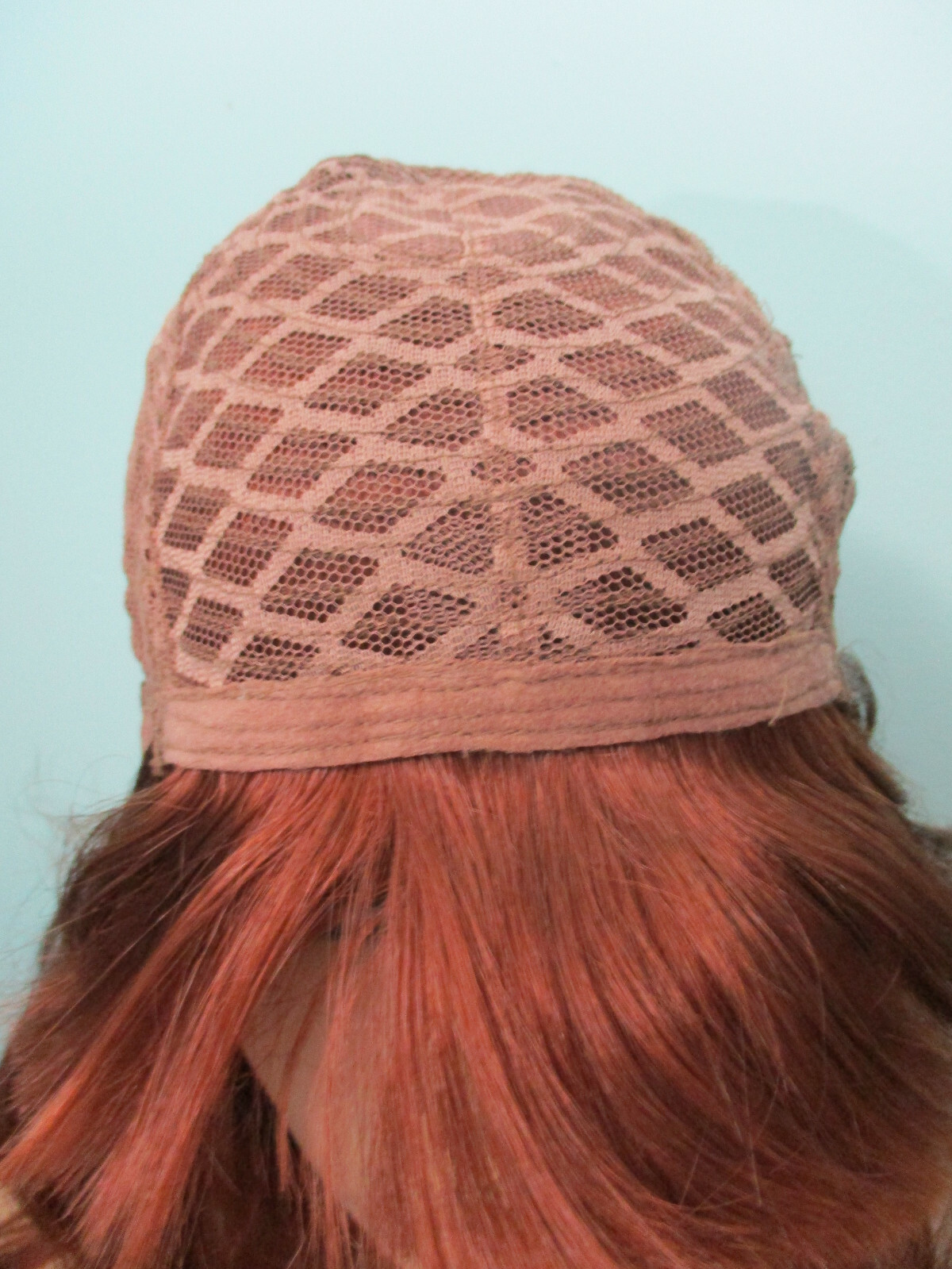 14″ red brown / auburn straight medium length PAGE cut WIG by SEPIA / WEST BAY