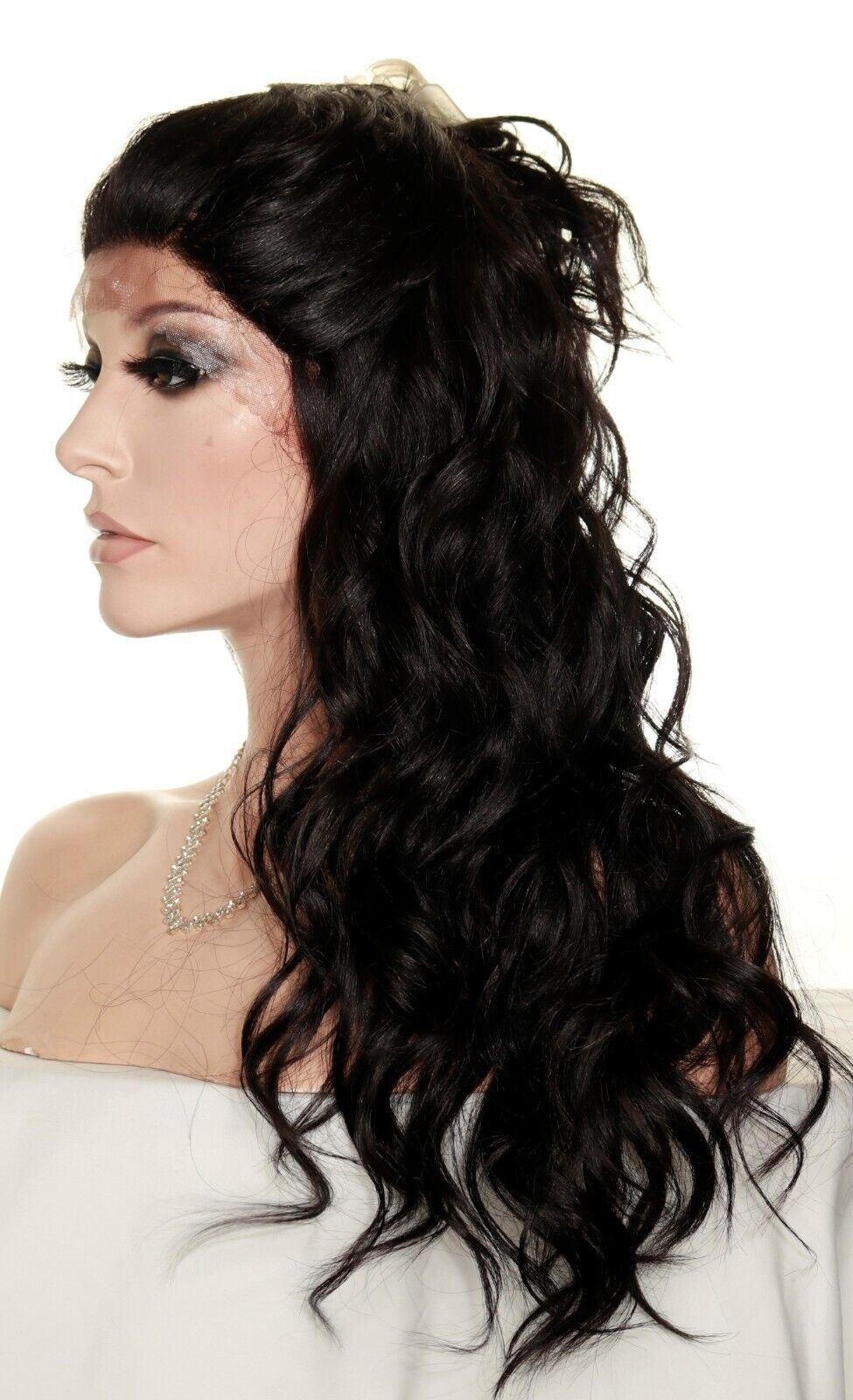 LACE FRONT HAND TIED HEAT FRIENDLY WIG EXQUISITE SENSUAL COLOR #2 #1471