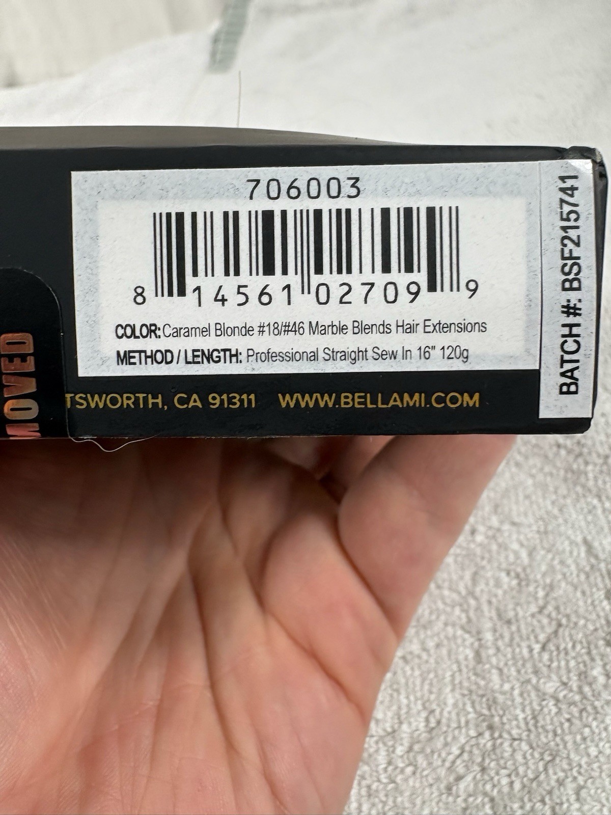 Bellami Pro Volume Weft Hair Extensions 16″ 120g Caramel Blonde #18/46 Humanremy
