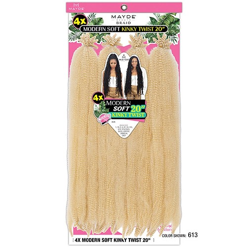 Mayde 4X Modern Soft Kinky Twist 20″