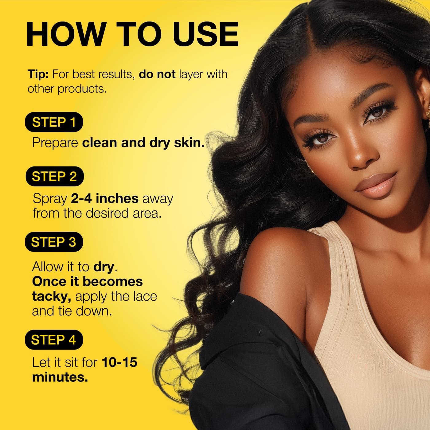 Wonder Lace Bond 2.7oz: Extra Mega Hold Wig Adhesive Spray for All-Day Finish