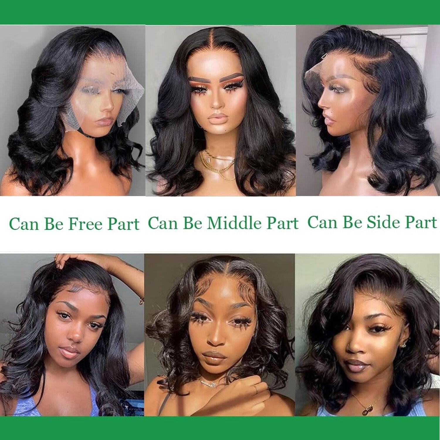Bob Wear and Go Glueless Wigs Human Hair 13×4 Pre Cut Body Wave Lace Front Wig