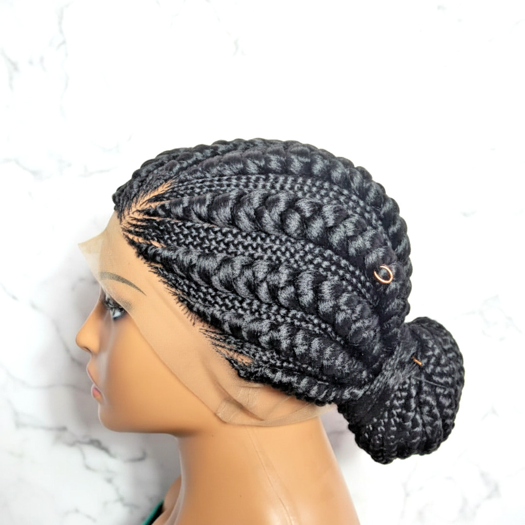 Braided Wig. Large Cornrow Braids. Full Lace Cap
