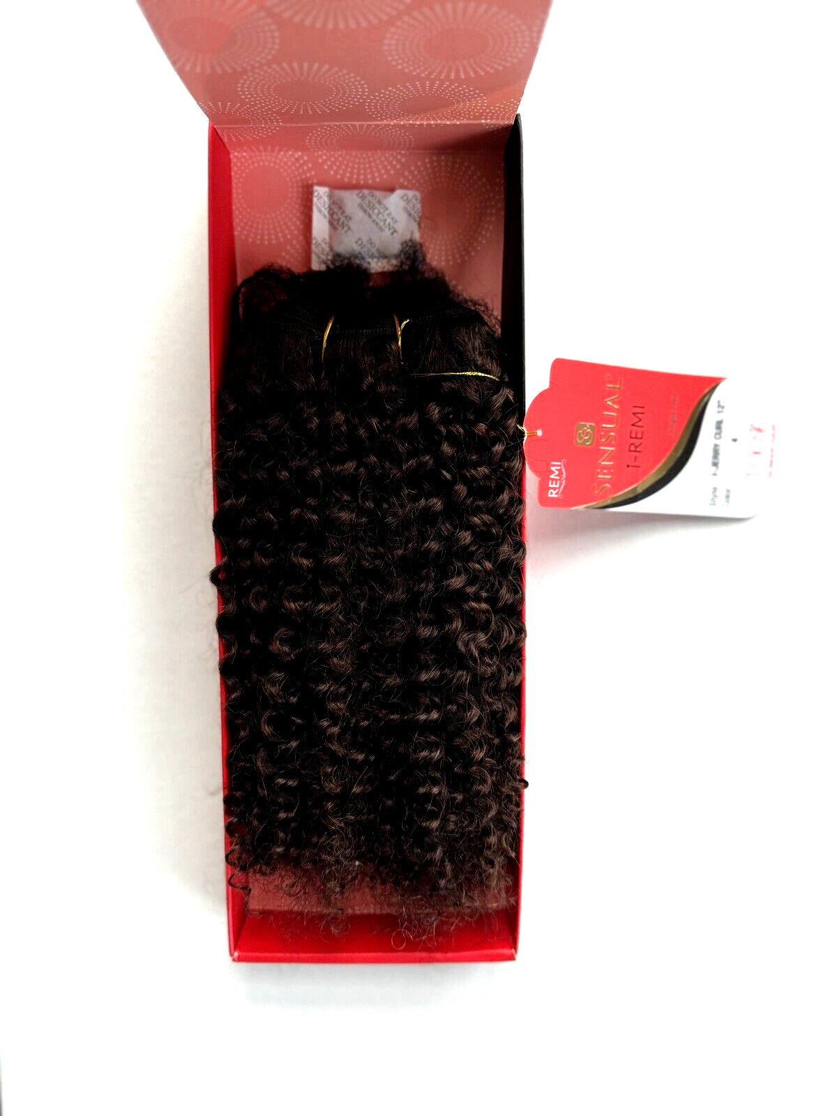 Sensual i-Remi 100% Human Hair Weaving Style: i-Jerry Curl 12″ Color 4
