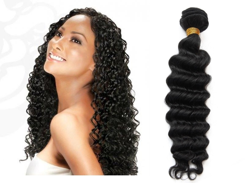 9A Remy Virgin Deep Wave Natural Color Sew In 100 Brazilian Human Hair Extension