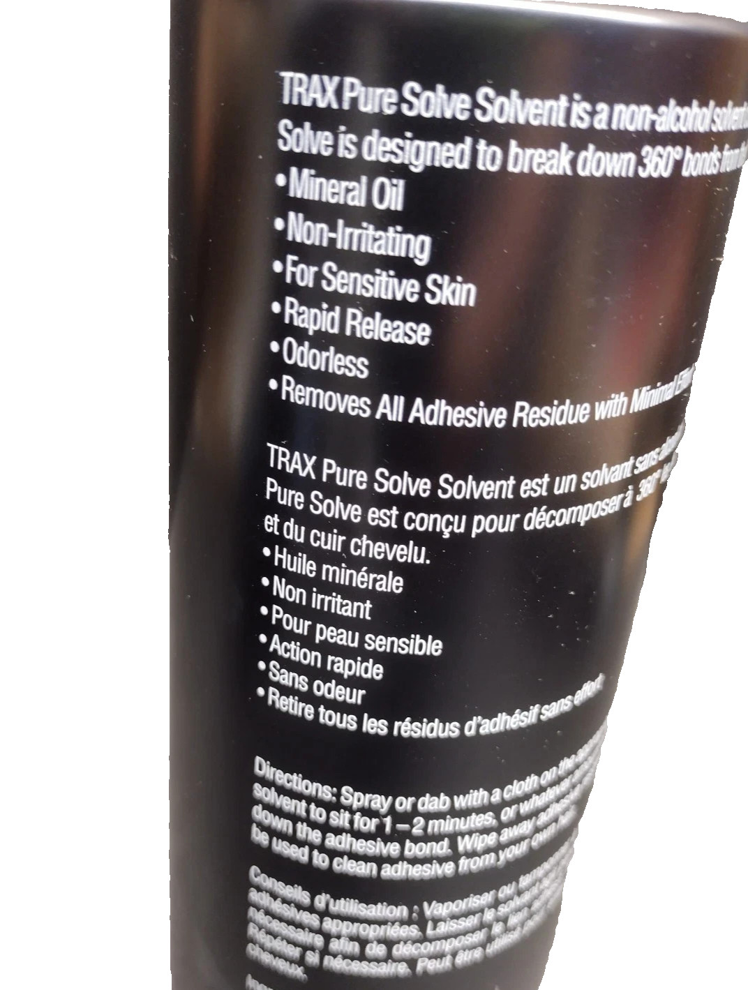 TRAX Pure Solve Non-Alcohol Solvent for Hair System- 33.4 Fl Oz Bottle