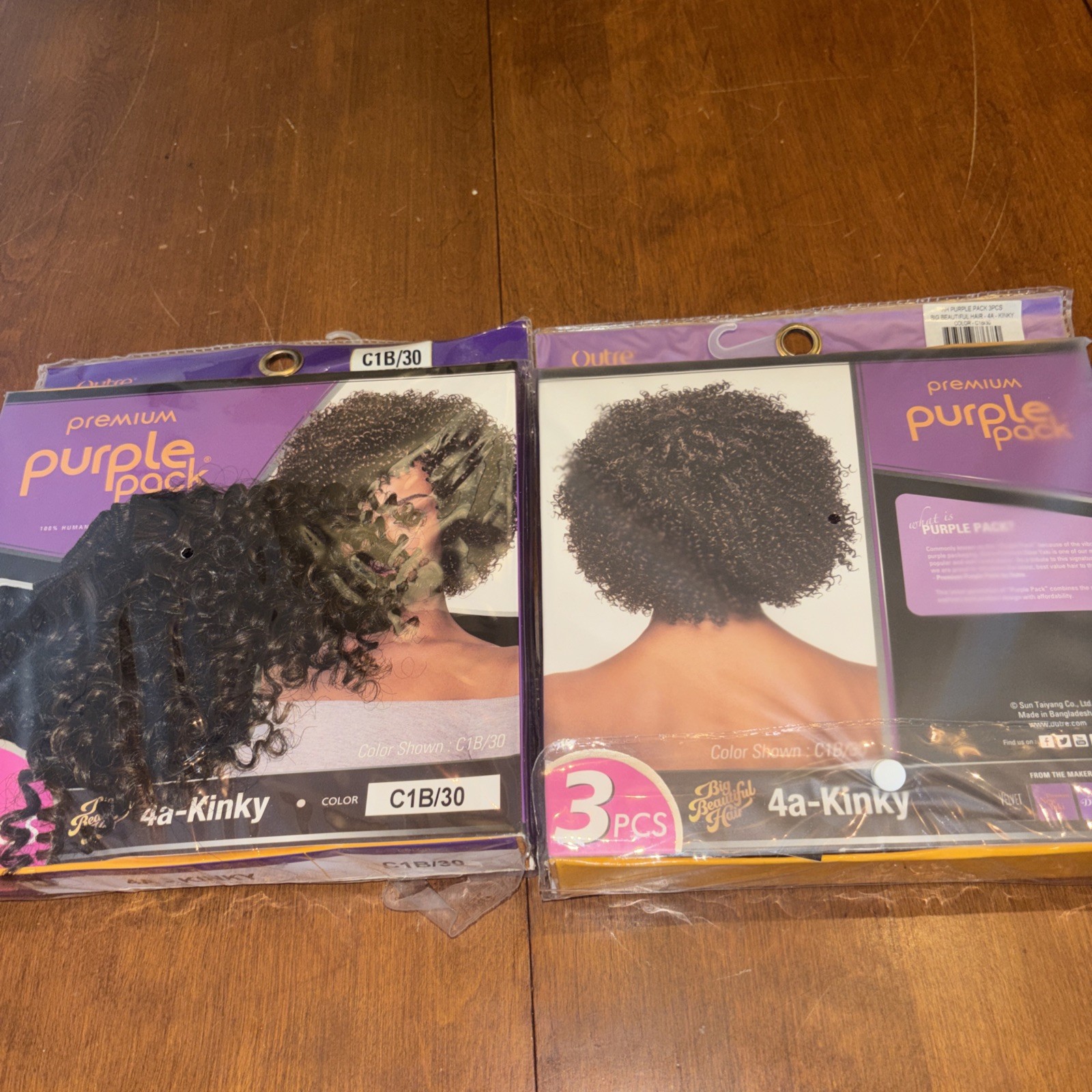 Lot Of 2 Purple Pack Jerry Curl Color C1B/30 (1) BRAND NEW (1) USED 🔥