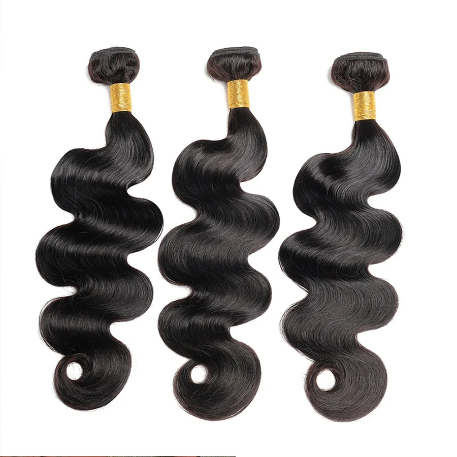 Body Wave Bundles Human Hair Natural Black Brazilian Hair Weave Bundles Human