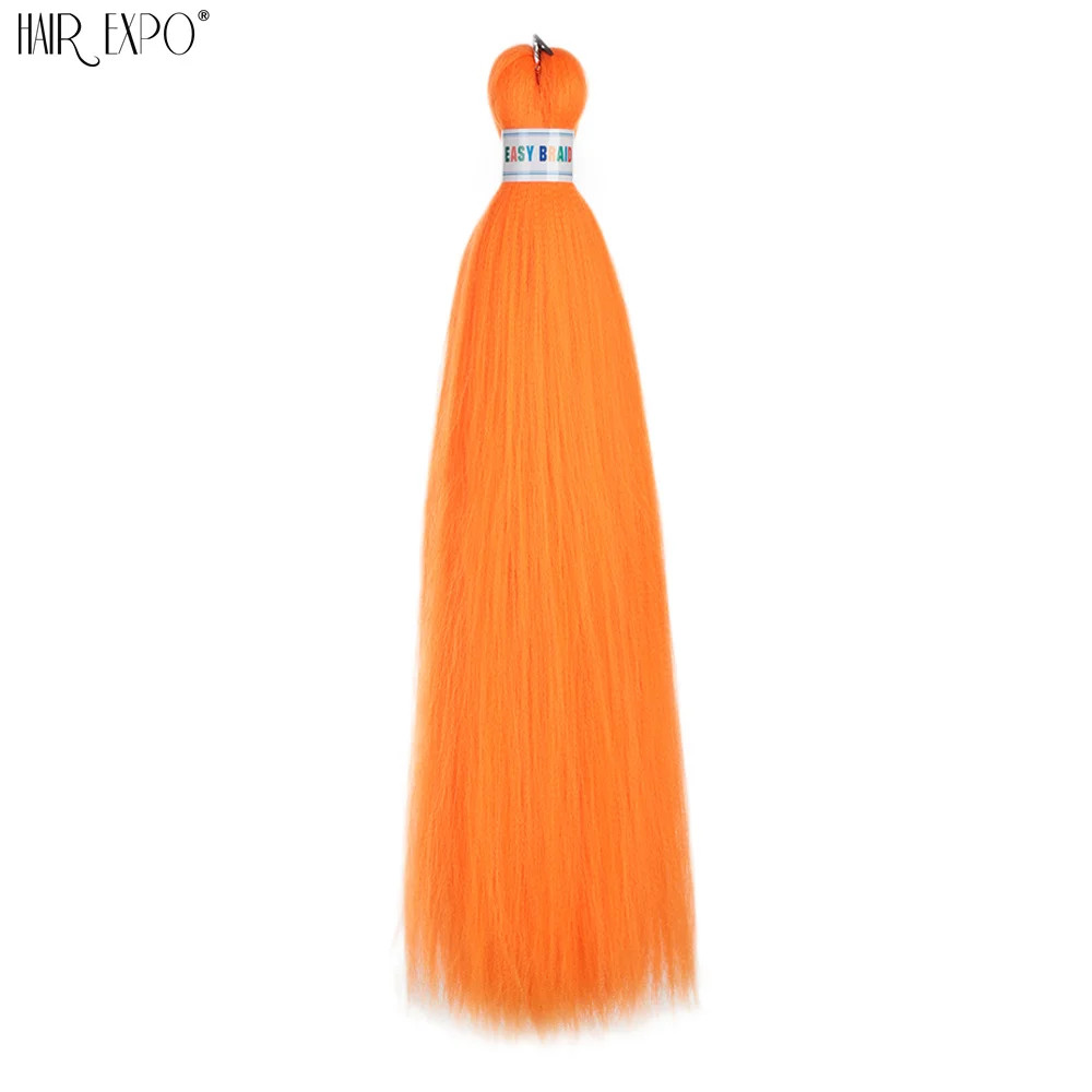 26Inch Easy Braids Synthetic Hair Colorful Pre Stretched Extensions Jumbo Ombre