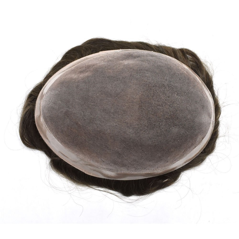 Toupee for Men Hair System Replacement Monofilament Mens Toupee Hairpiece