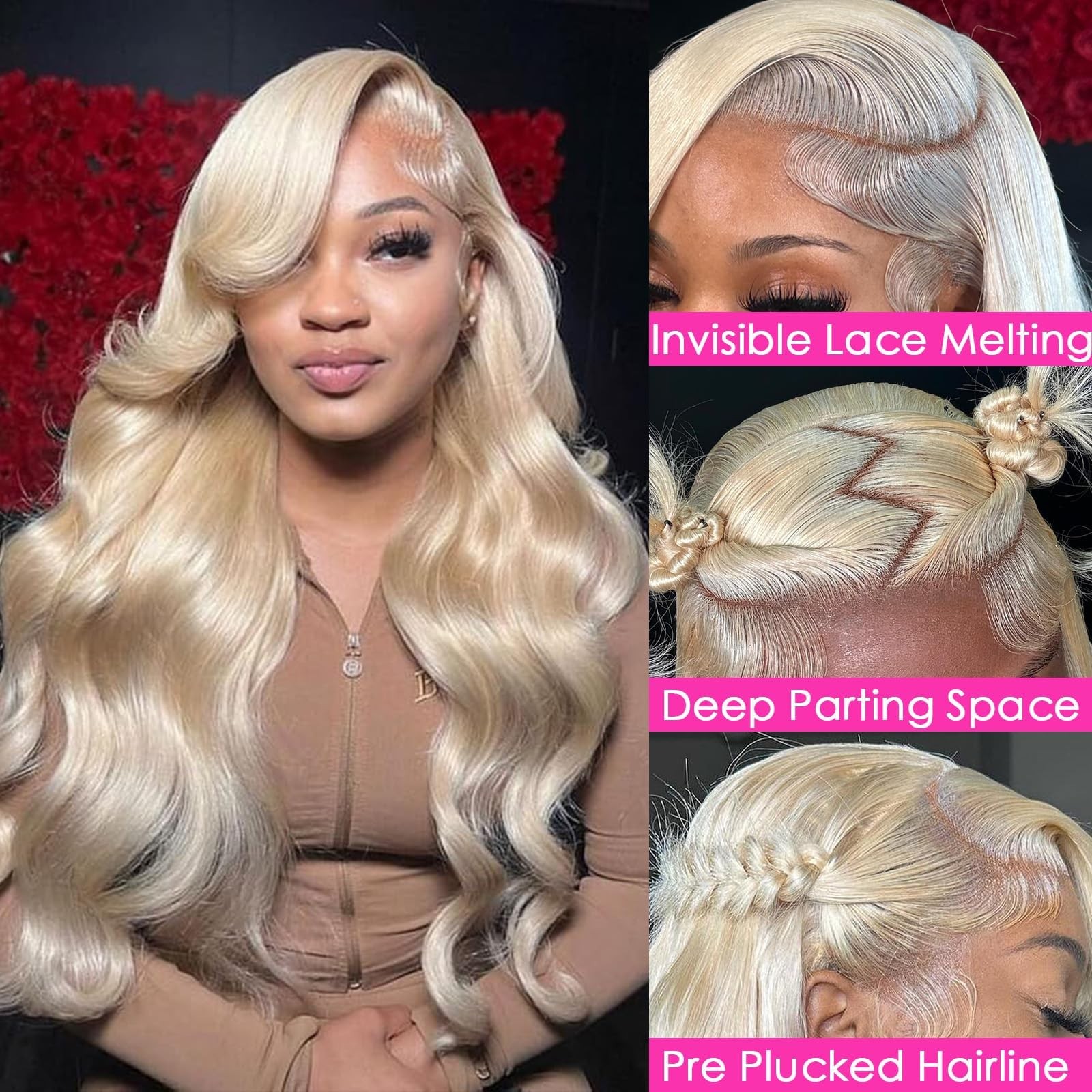 Soulreaver 613 Lace Front Wig Human Hair 32 Inch Blonde Wig Human Hair Body