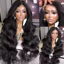 Raw Peruvian Body Wave 250% Density 28inch 13×6 HD Lace Front Human Hair Wig