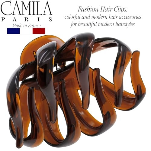 Paris AD716 Octopus French Hair Clips for Women Thick Tortoise Shell 3.5″