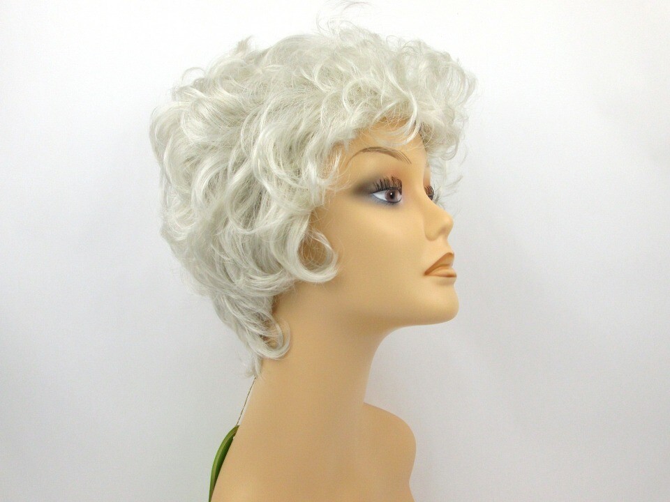 50S WOMENS LADY SHORT WAVY CURLY WIG RIZZO GREASE GOLDEN GIRL TAPERED BACK VP-1