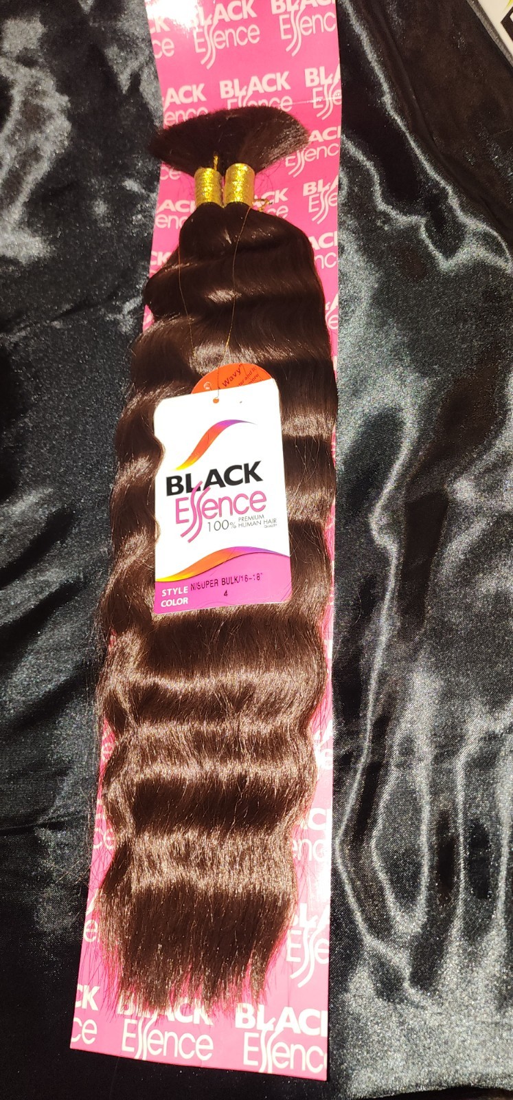 Black Essence 100% Human Hair Bulk Braiding Wet & Wavy / Straight 14″-20″ Multi