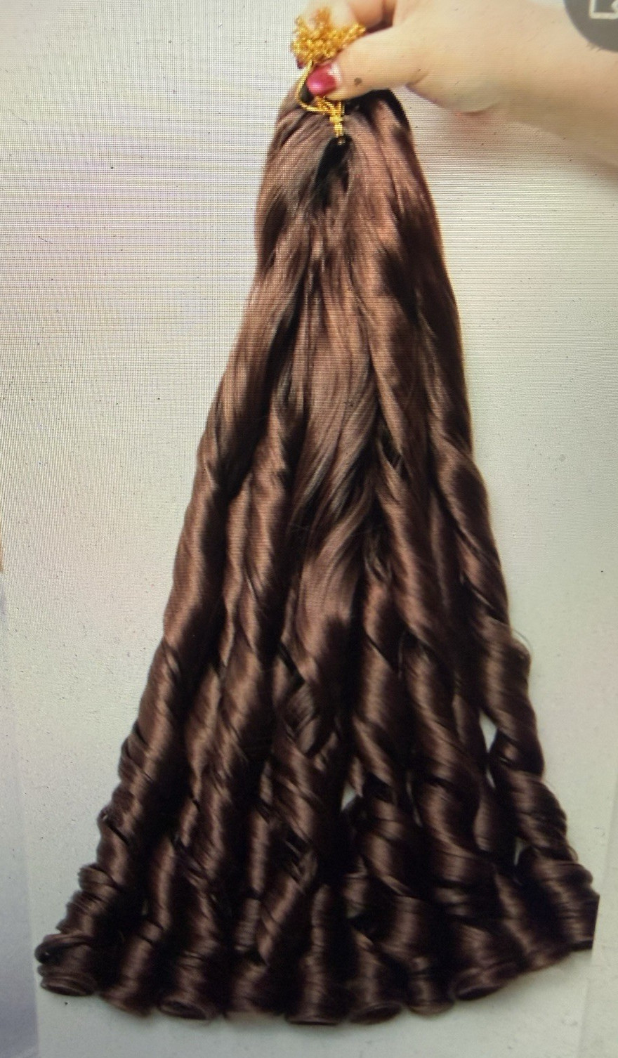 French Curl Braiding Hair 24 Inch 5 Packs Loose Wavy Braiding Hair Color #33