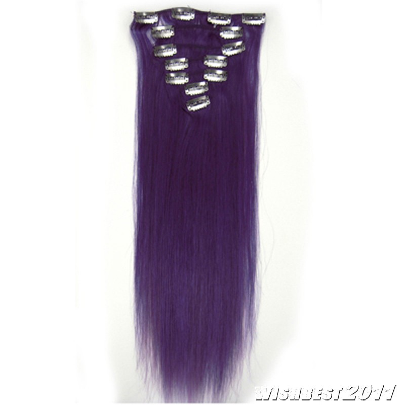 Full Head Double Weft Clip in on Remy Human Hair Extensions Thick European Hair