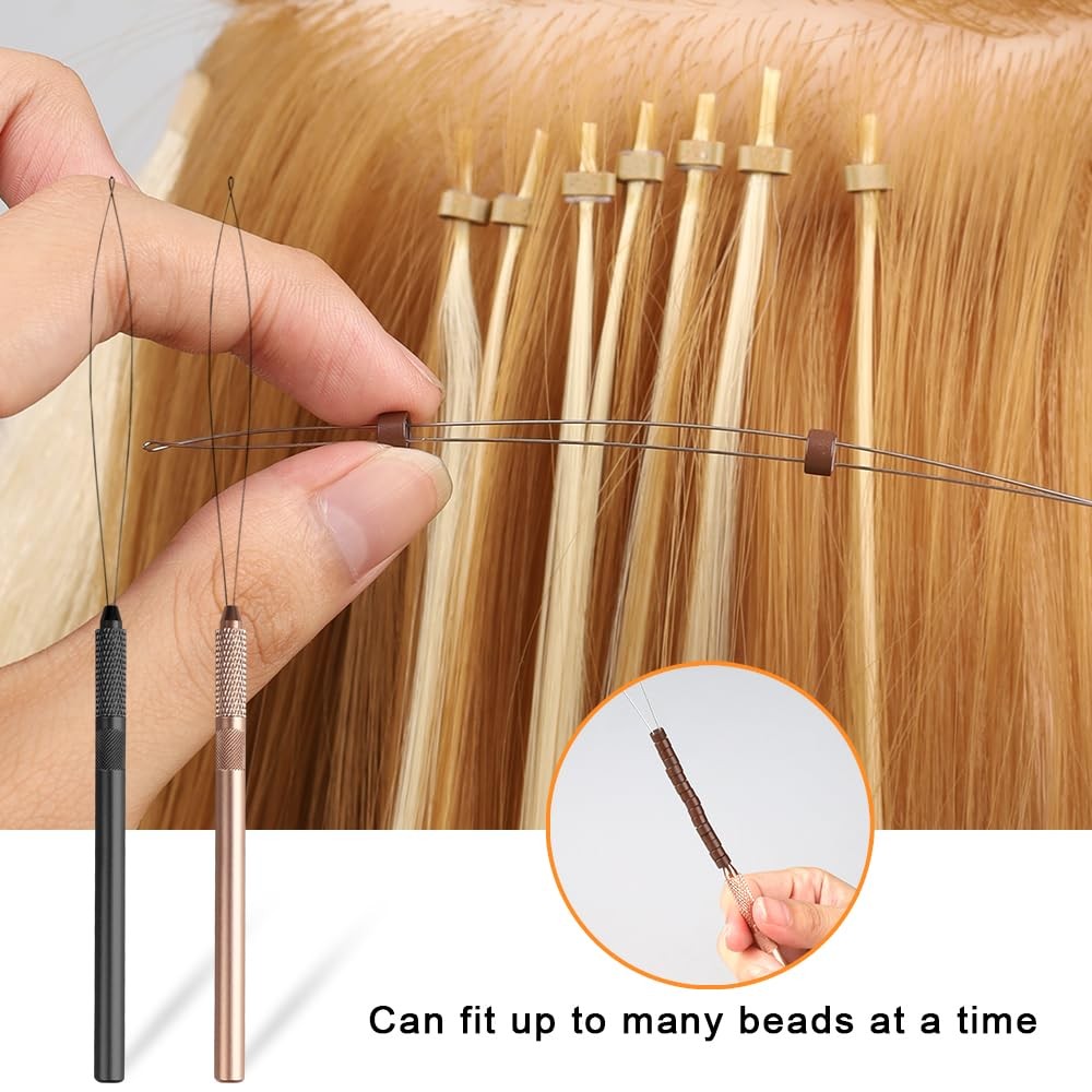 Hair Extension Loop Tool 5Pcs Pulling Needle Wire Loop Threader Hair Threader