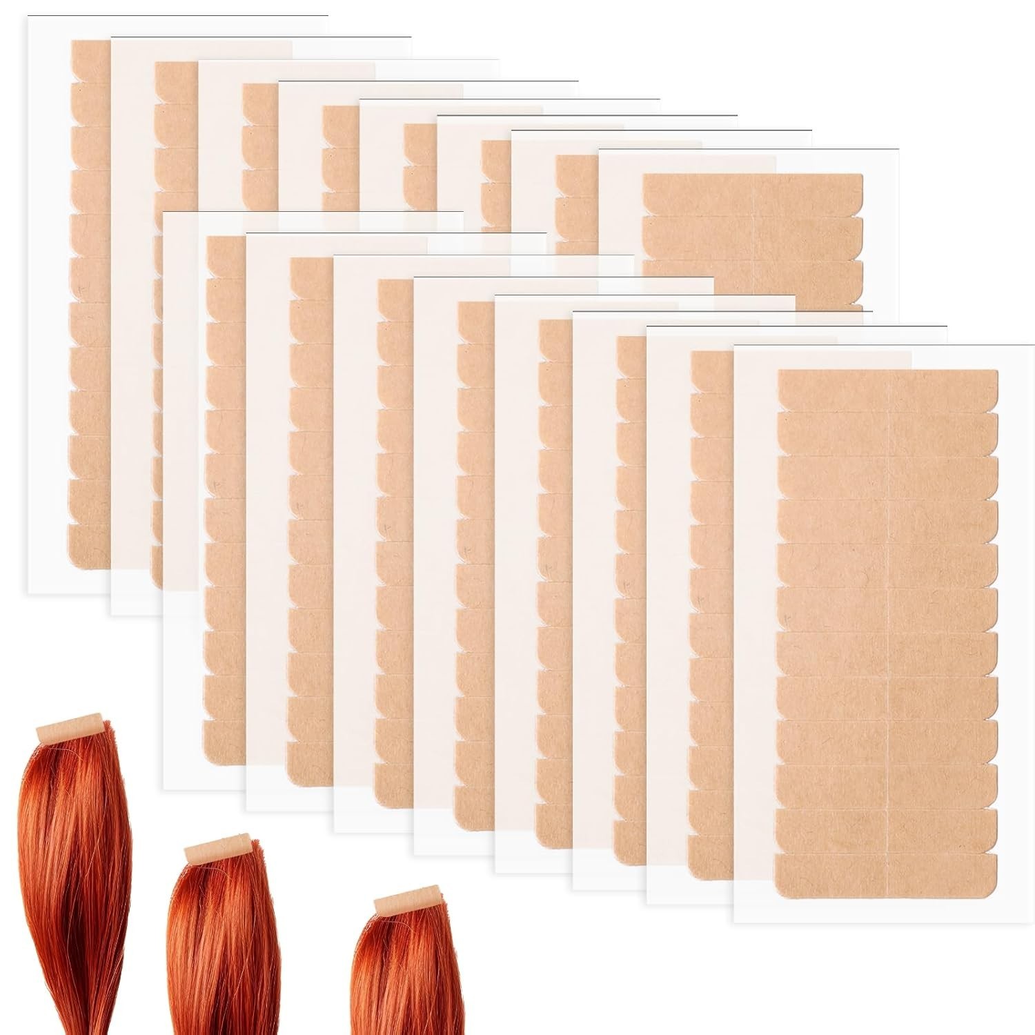 240 Pcs Hair Extension Tape, Double Sided Strong Adhesive Replacement Hair Tape