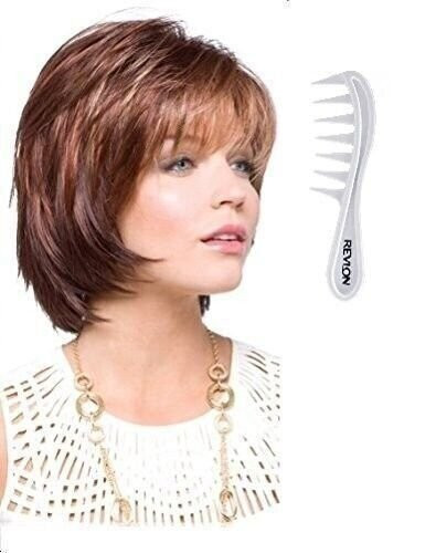 SHANNON Wig #2342 Mochaccino by Rene of Paris + Revlon Wig Lift Comb – Free