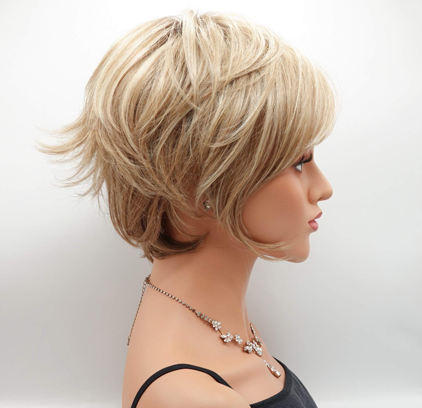 WHITNEY Wig by ENVY, CLEARANCE! EnvyHair Human/Synth Blend, Sparkling Champagne