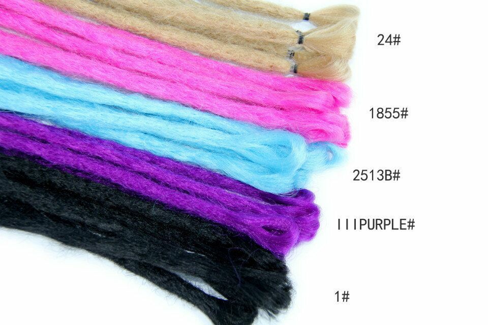 20inch Ombre Dreadlocks Hair Extensions Synthetic Crochet Braiding Dreads Locs