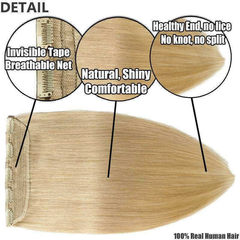 One Piece Full Head Hair Extensions Clip In Human Hair Extension 24″ Armenian