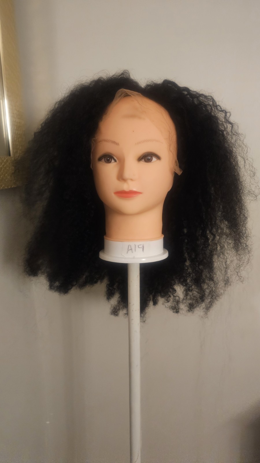 new High-Quality regular 20″ Black body wave 100% Virgin Human Hair Lace Wig