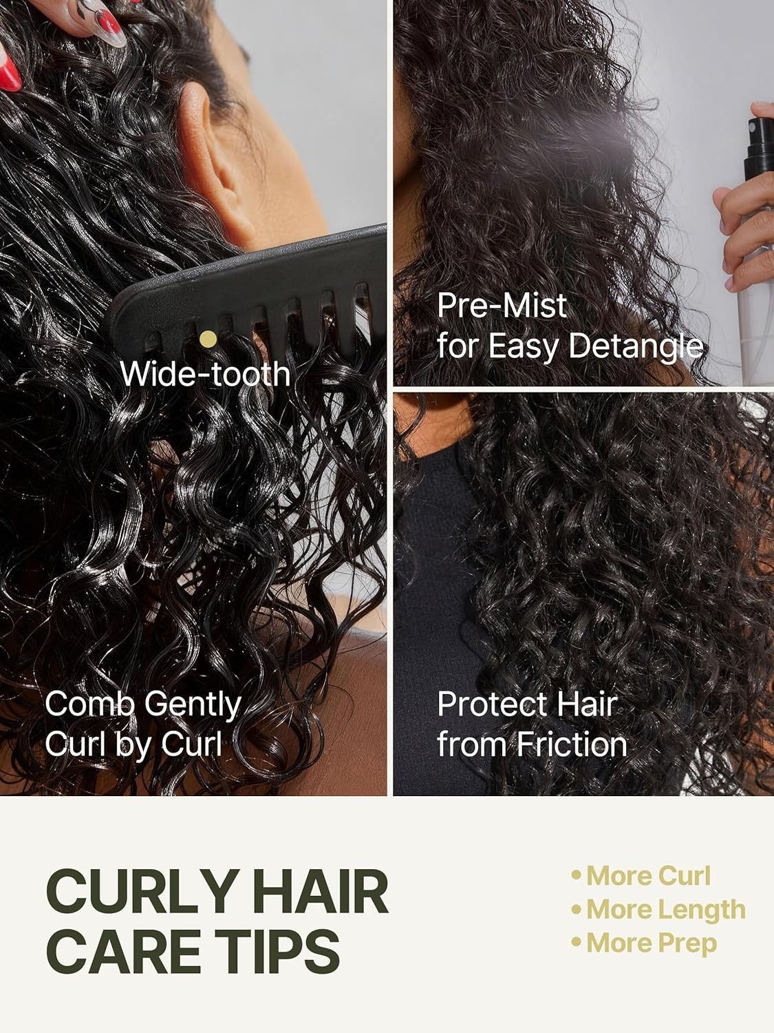 Curly Glueless Half Wig 26 inch Veralux™ Synthetic Fiber & Human Hair Blend #1B