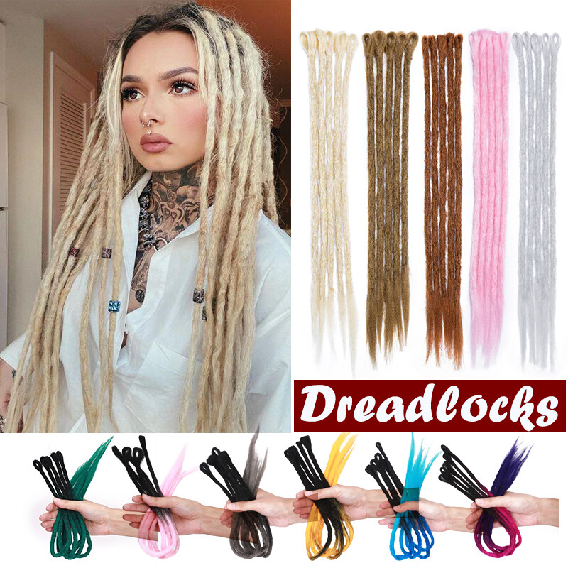 100% Synthetic Hair Dreadlocks Real Long Thick Natural Crochet Dread Locs Ombre