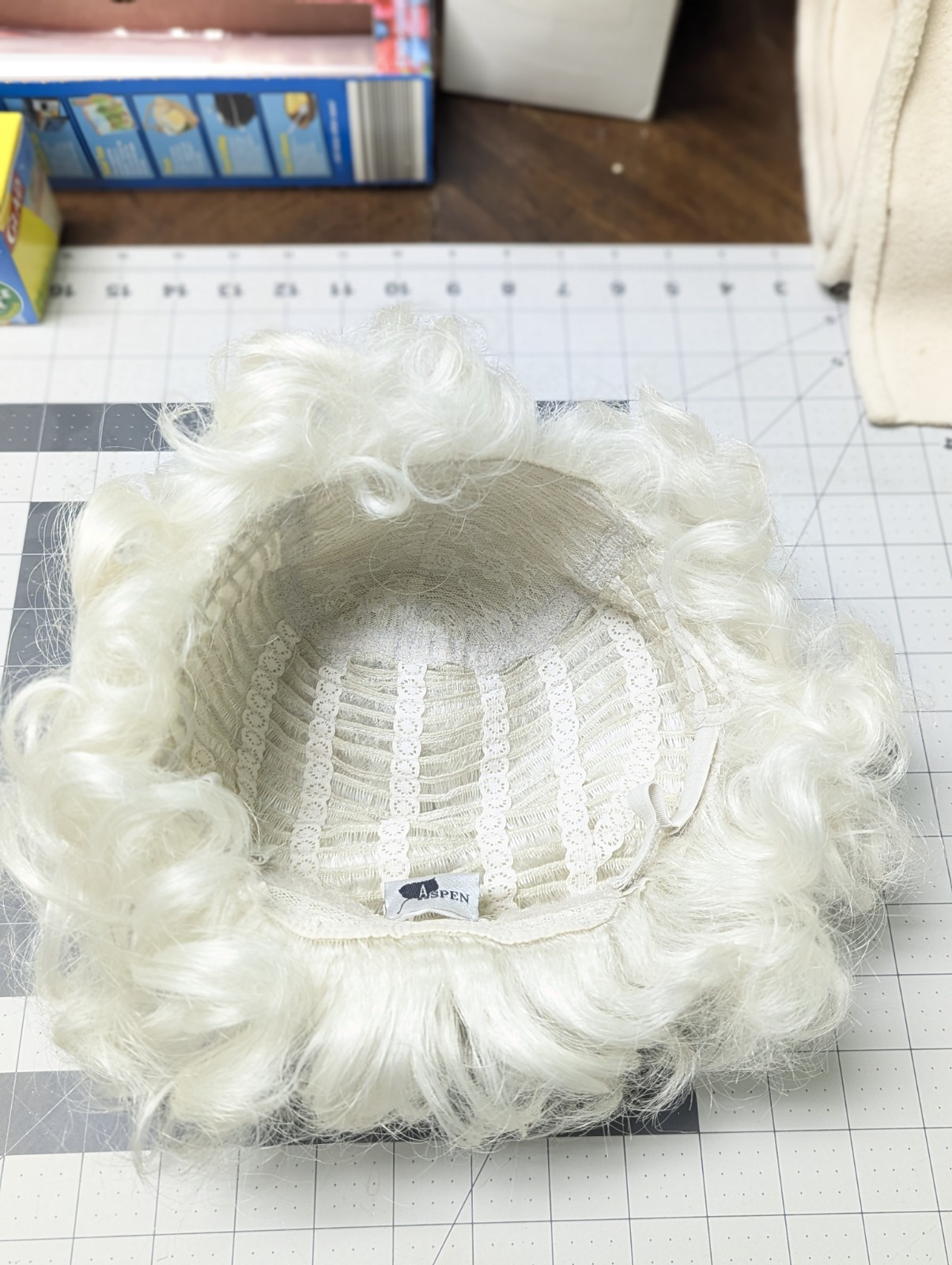 New Mrs. Claus Wig-Aspen Rachelle in Color #60M Pearl White