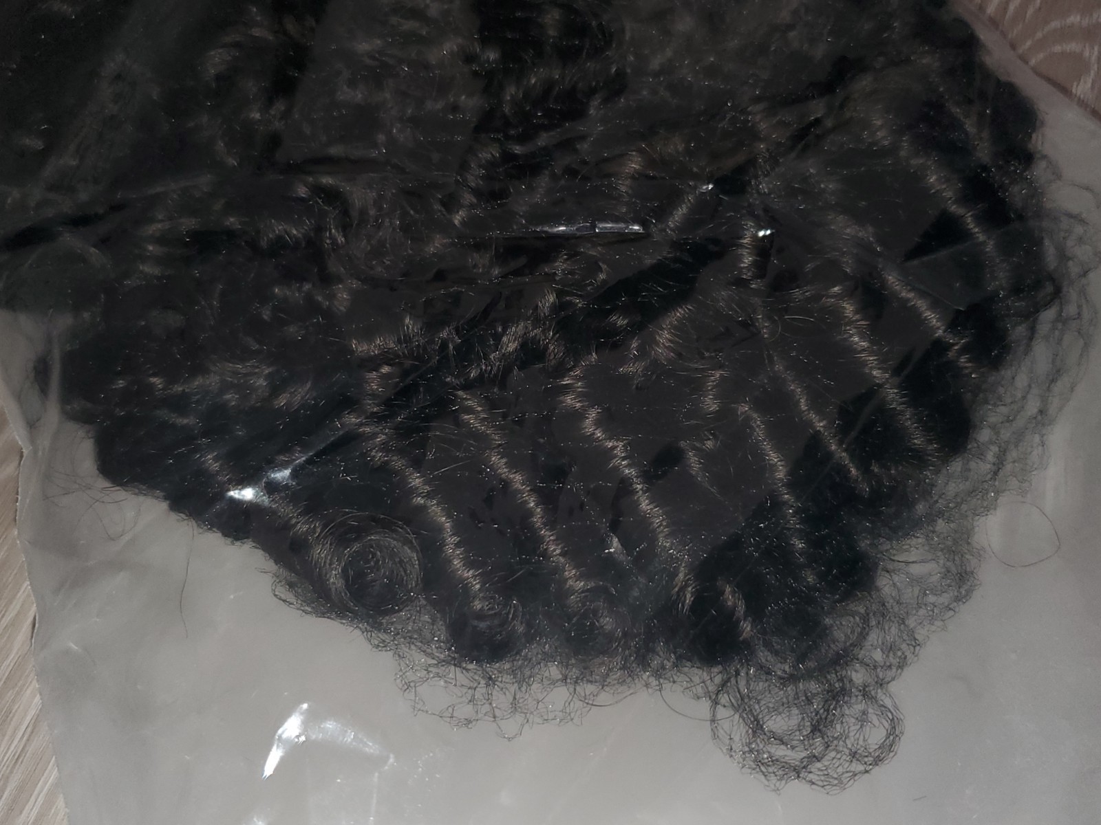 Mamushow V Part Wig Human Hair Burmese Curly V Shape Clip in Half Wig 16inch