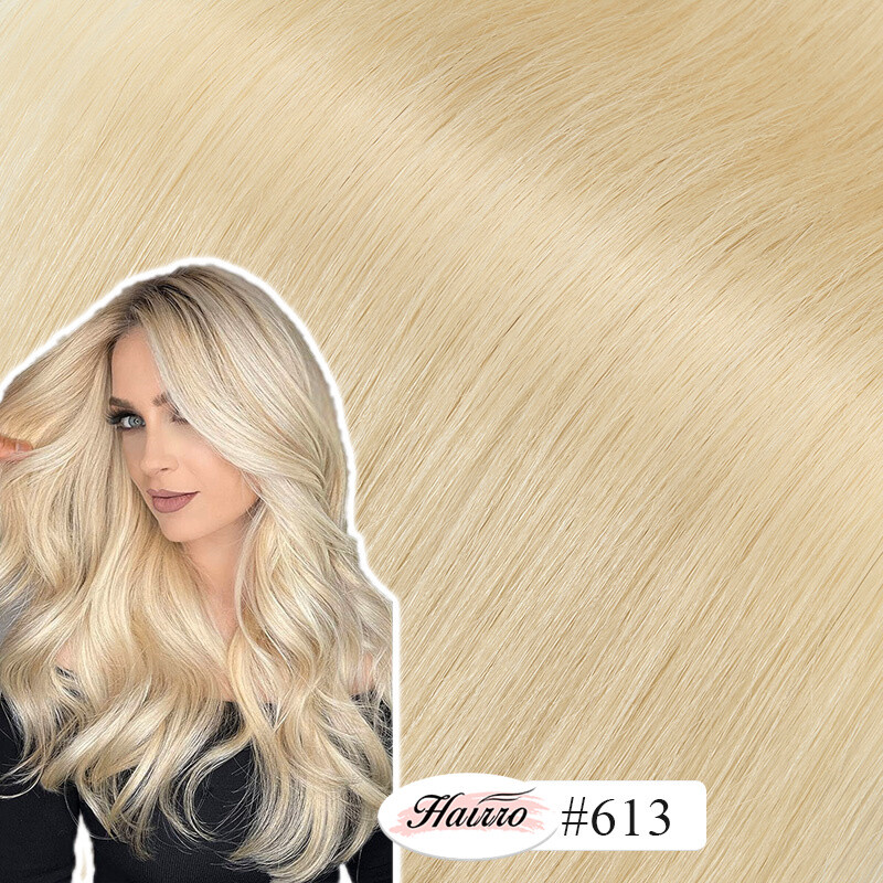 8A Clip In Extensions, 100% Real Remy Human Hair 8PCS Hairpiece Full Head 16Inch