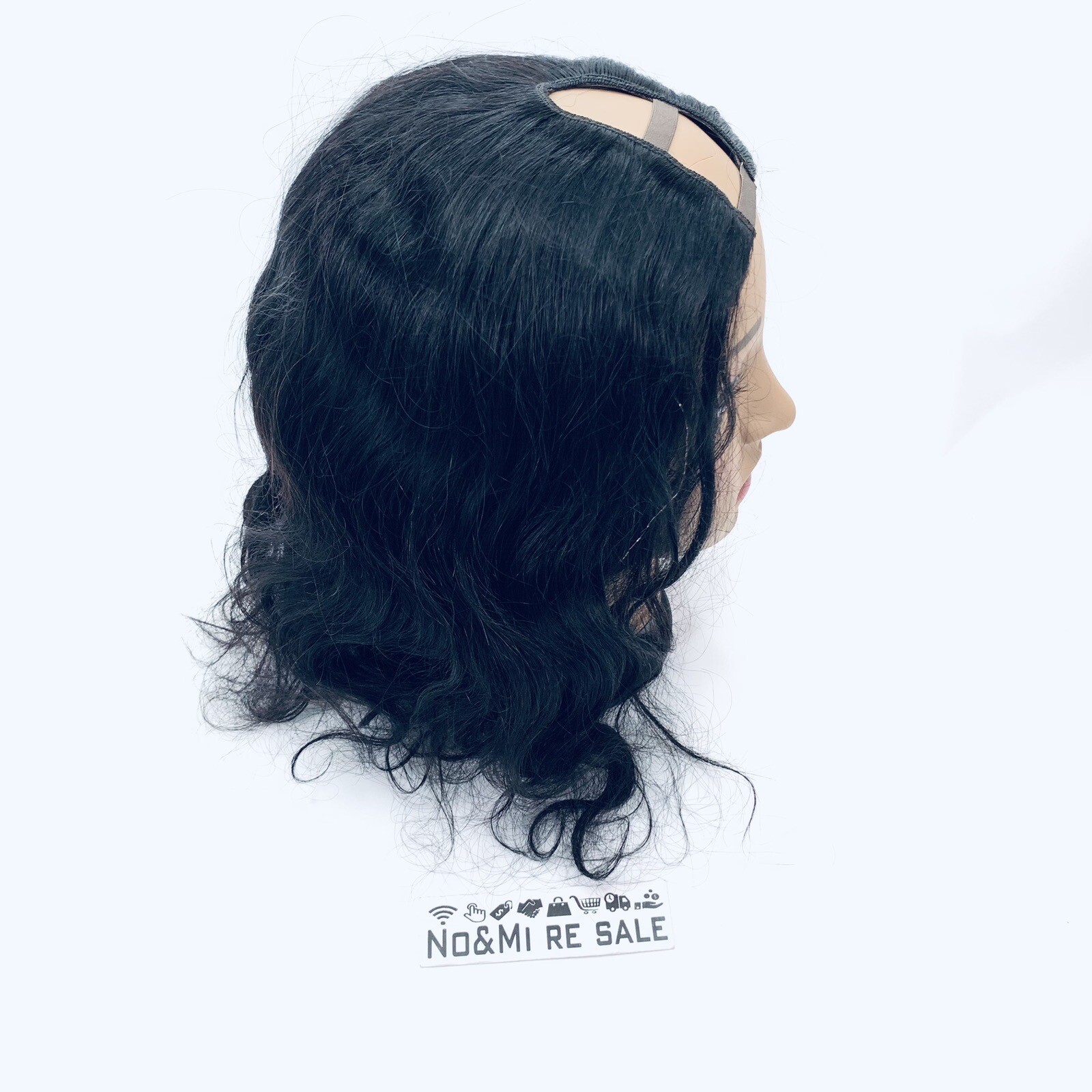 U Part Wigs Human Hair for Black Women Natural Black Human Hair Wigs 14″