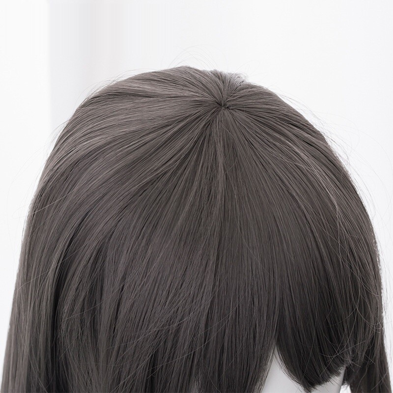 Rascal Sakurajima Mai Dark Gray Color Long Hair Wig 80CM Cosplay Costume
