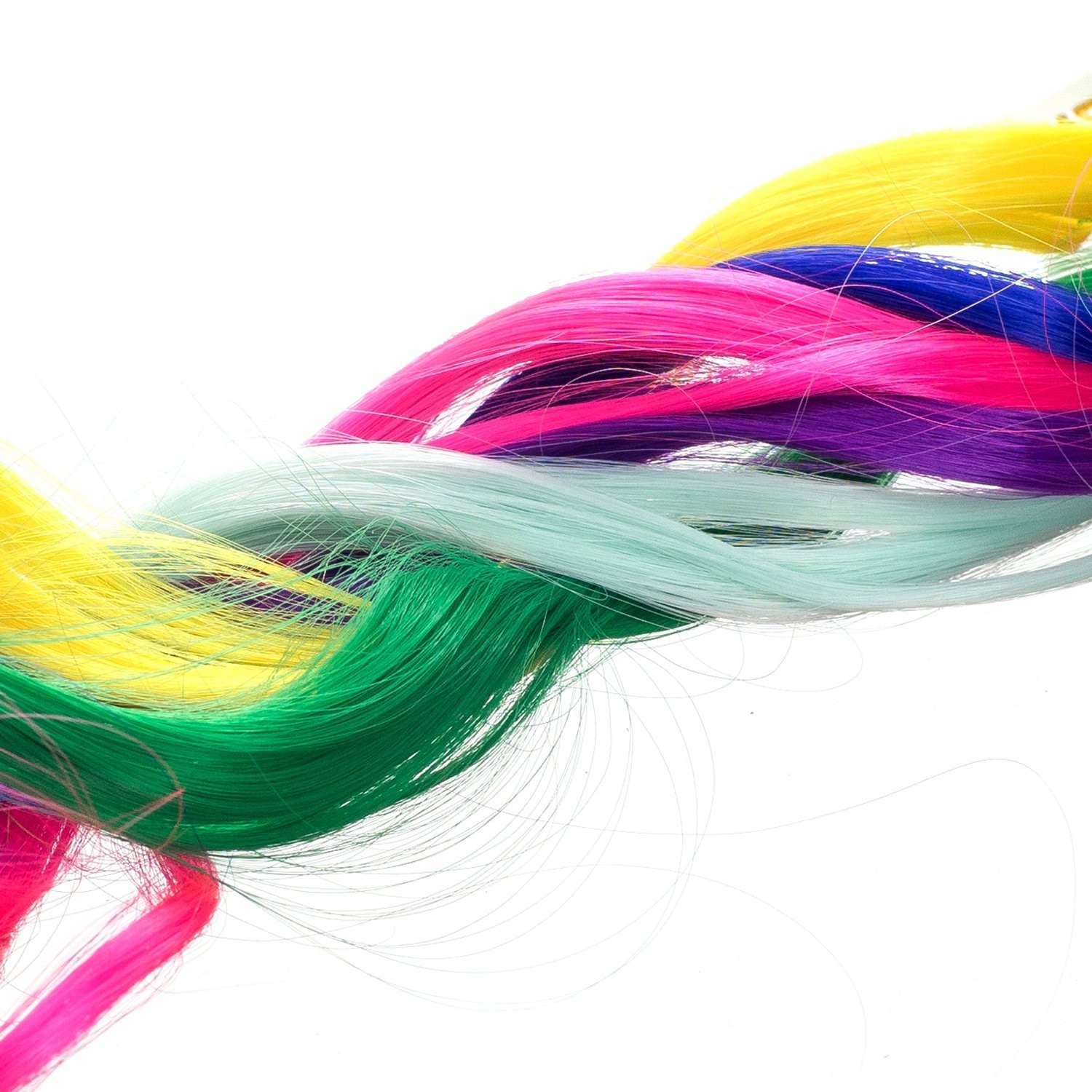 Colored Hair Extensions Clips Set 22 Pieces Multi Colors Wavy Curly Hairpieces