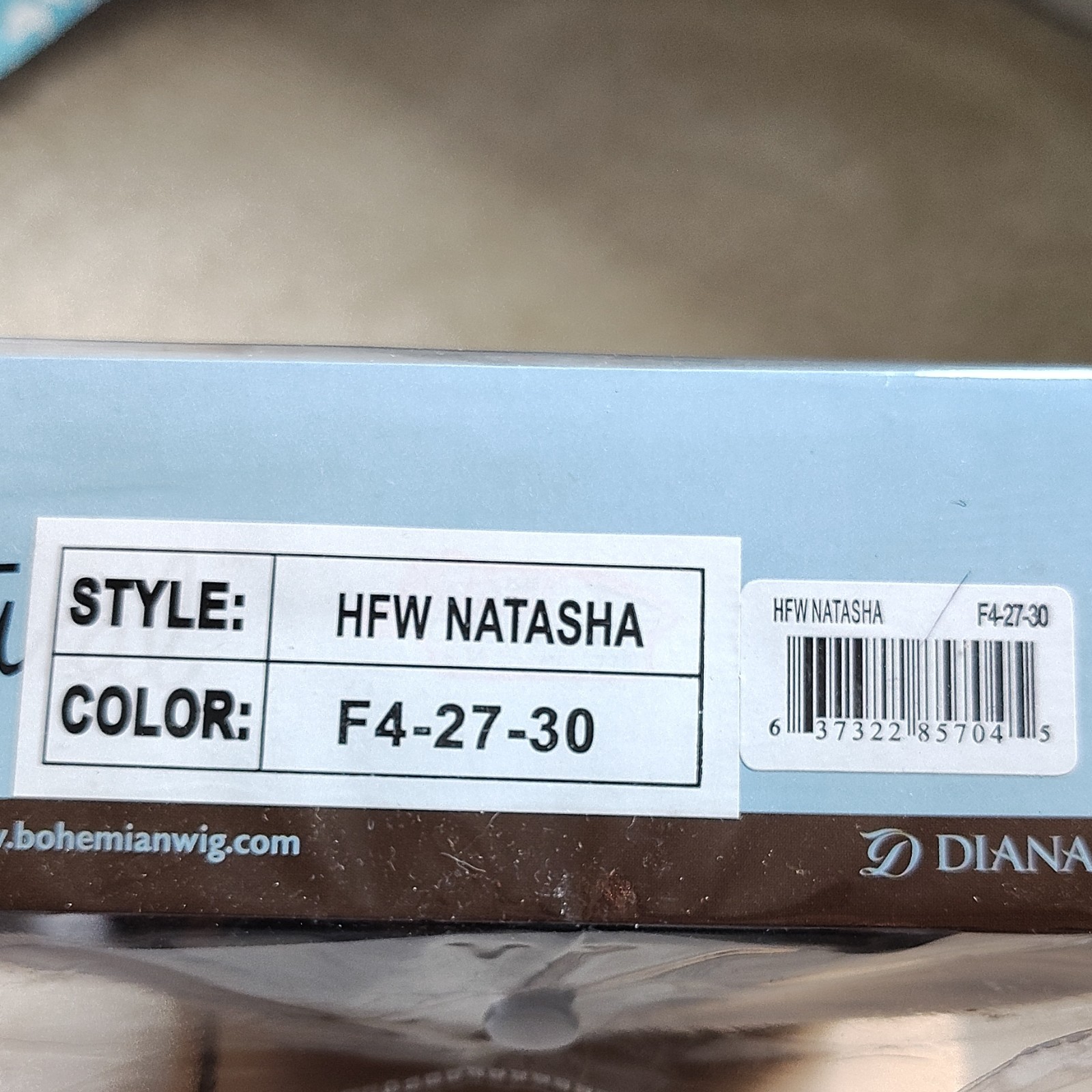 Bohemian Wig HFW NATASHA Drawstring 1/2 Wig Curly Layered F4-27-30