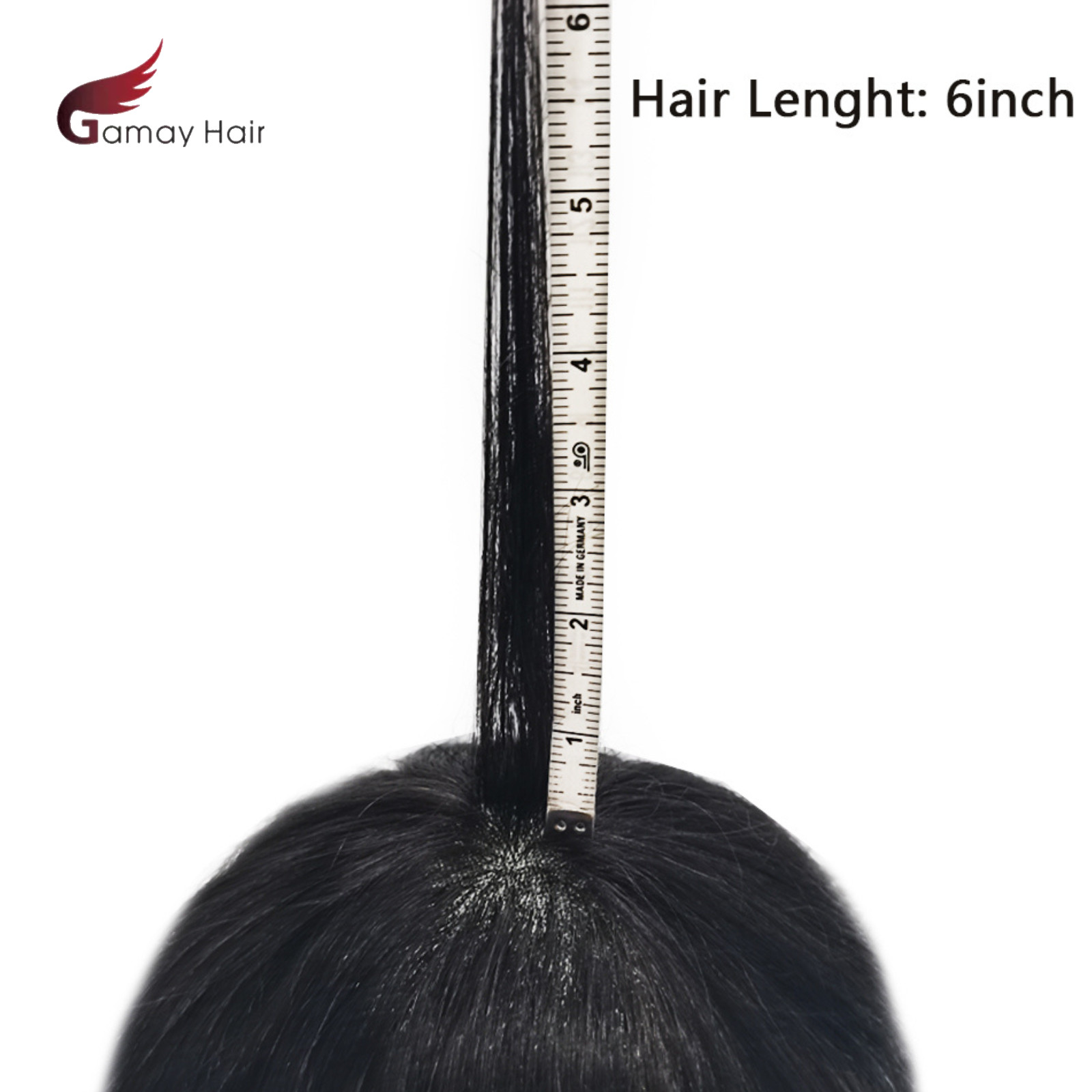 Mens Toupee Human Hair piece Fine Mono Durable Hair Replacement System TS-1