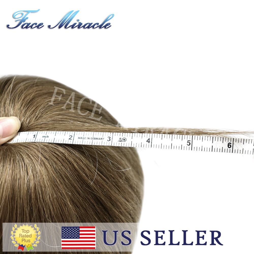 0.04mm Ultra Thin Skin Mens Toupee Human Hair System Black Brown Blonde Gray Wig