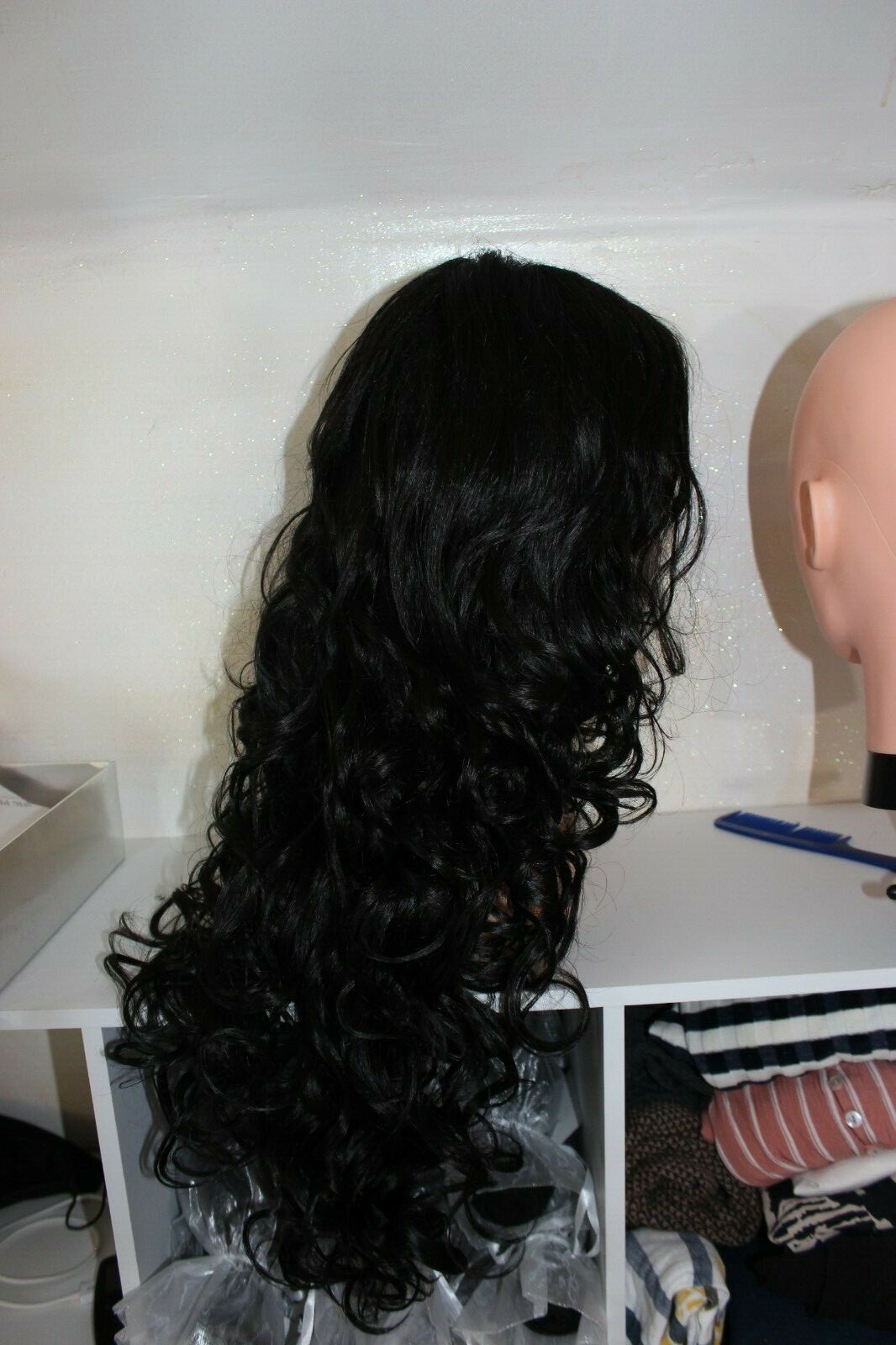 Wig Pro Collection Synthetic Long Wavy Wig 32 inches Bianca color 2 dark brown