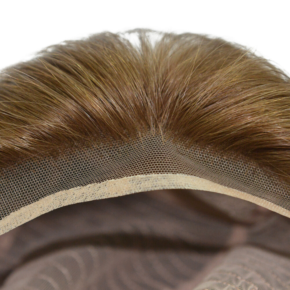 Women Wigs European Virgin Human Hair Systems French Lace Front Injection EW40