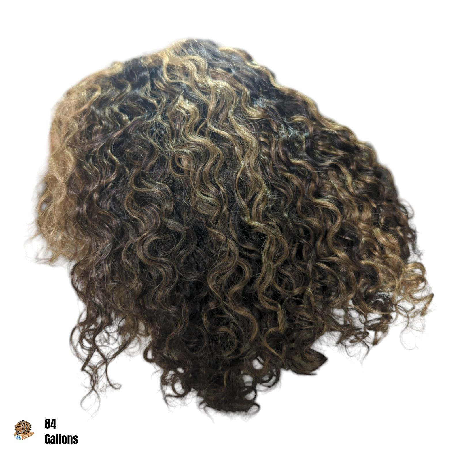 STYLE ICON Pl4/27 12 inch Human Hair Wig Short Curly Deep Wave with T-Part