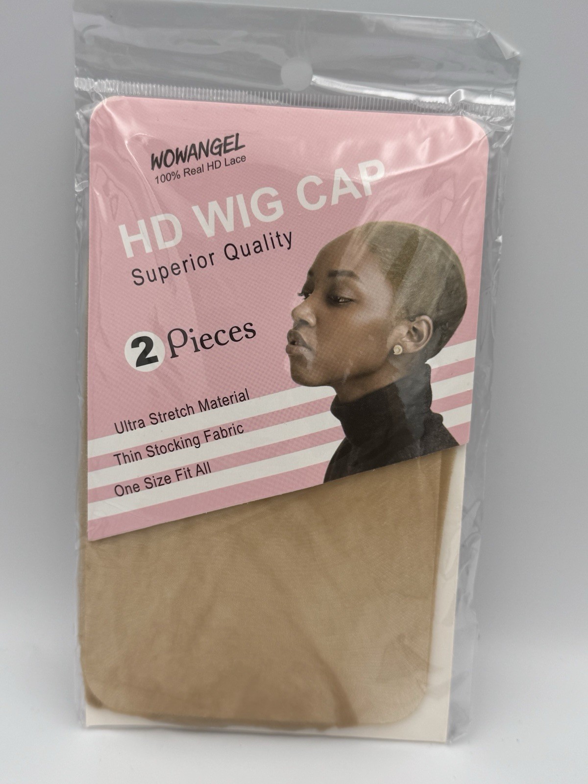 WOWANGEL HD Wig Cap 2pc + Wig Grip Band + Edge Brush Comb Bundle