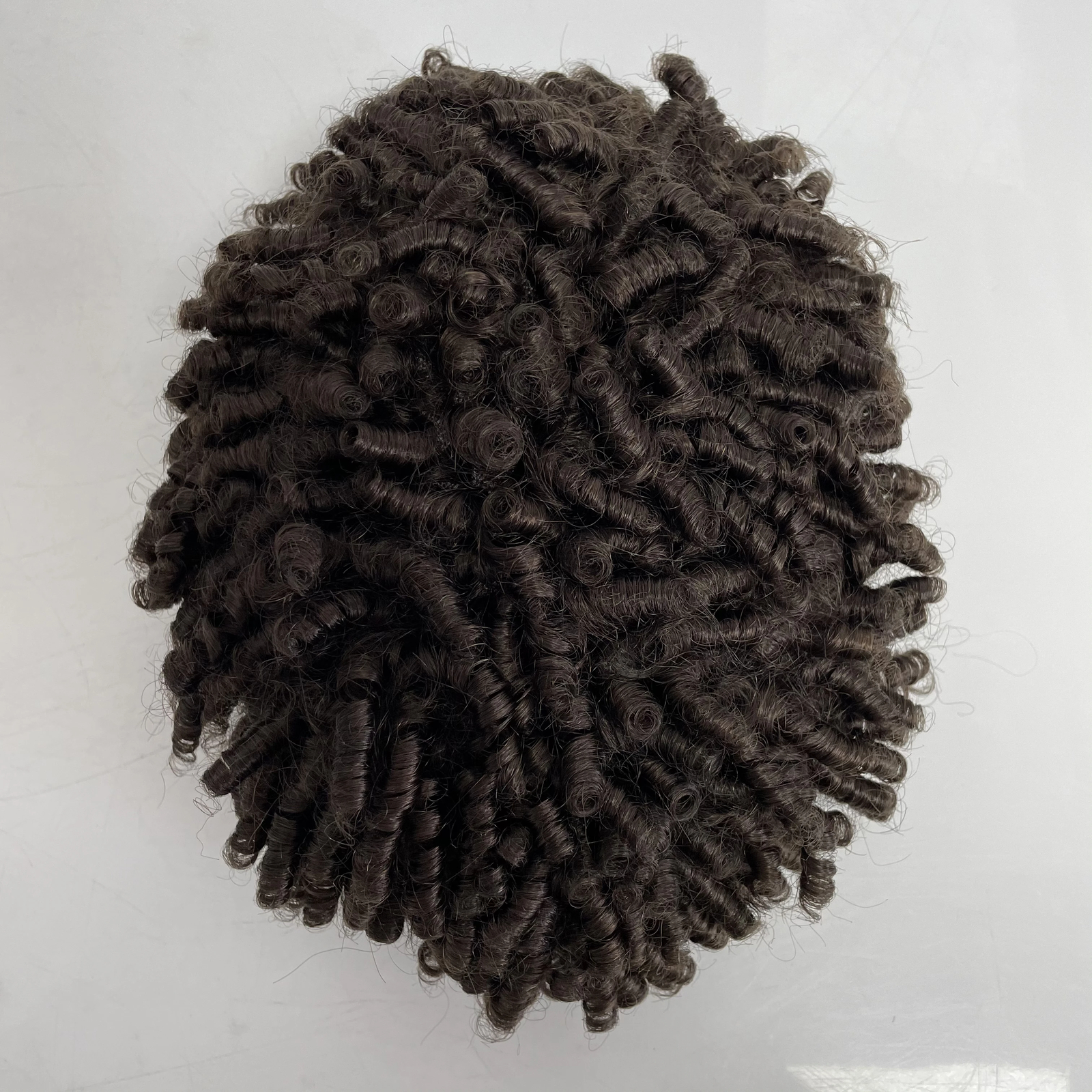 15mm Curl Twist Dreadlocks AUS Toupee for Black Men