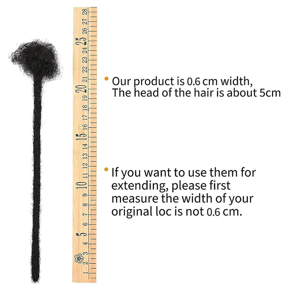 Human Hair Black Loc Extension Dreadlock Extension Natural Dreadlocks