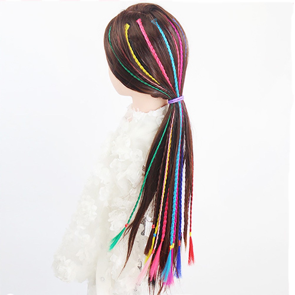 12Pcs Clip in Braids Hair Extensions for Daily Dress Up and Special Occasions