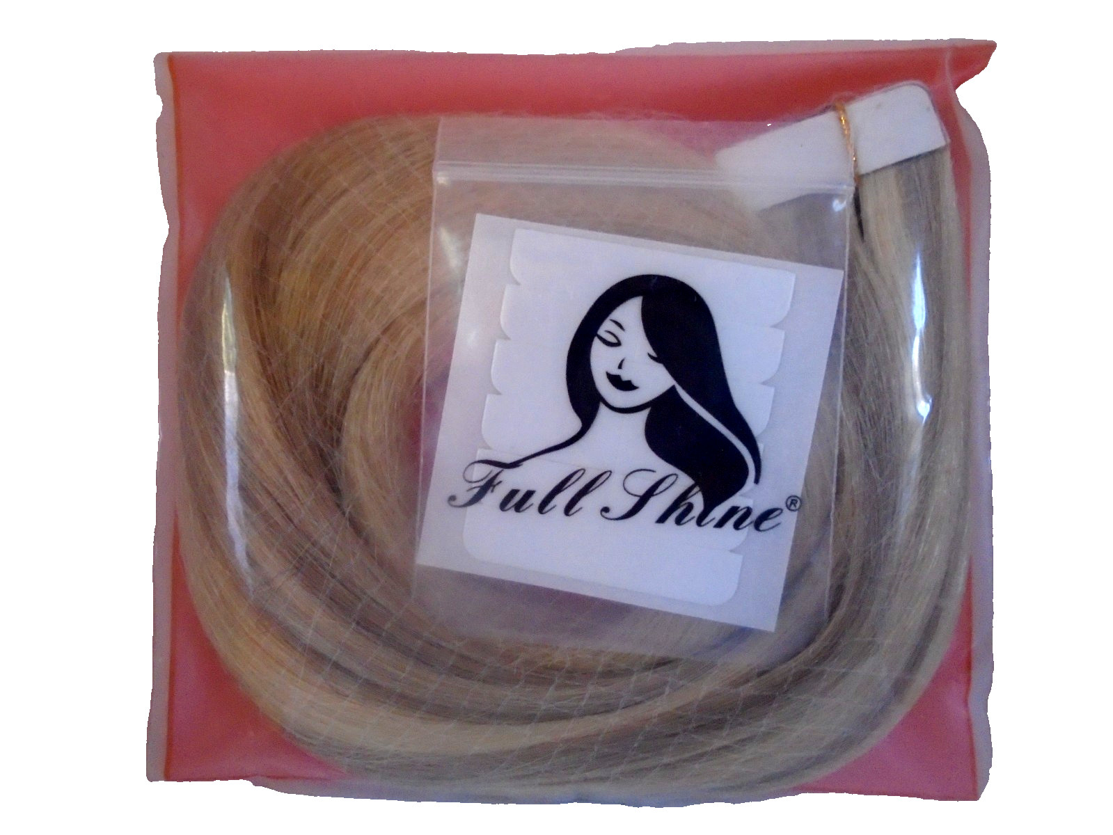 Full Shine 18″ Hair Extensions – 100% Human Hair – Blonde – 20 Pieces
